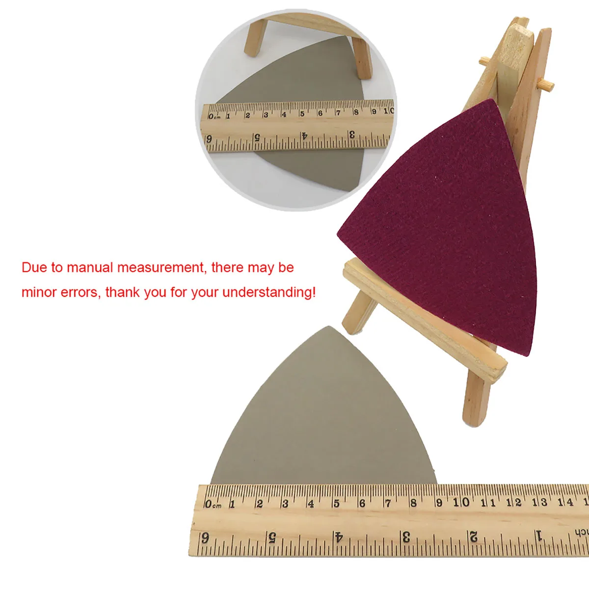 5/10/20/50pcs Triangle Flocking Sanding Discs 90x90x90mm Silicon Carbide Waterproof Sandpaper 60 to 10000 Grit Wet / Dry