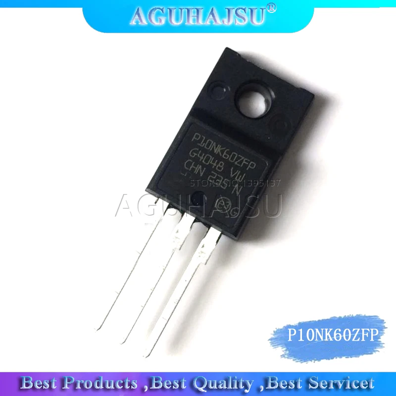 10pcs P10NK60ZFP FQPF10N60C SSS10N60A 10N60  MOS FET 10A/600V N-Channel TO-220F