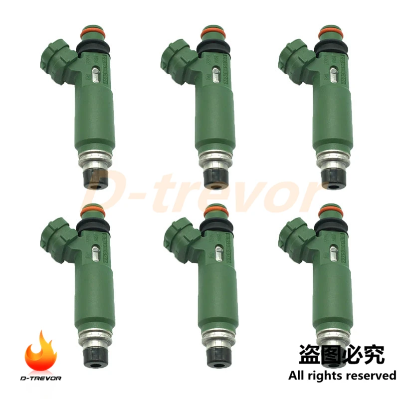 

Set of 6 OEM Fuel Injector 23250-66010 for Toyota 1FZ-FE Landcruiser FZJ78 79 105 Lexus 23209-66010