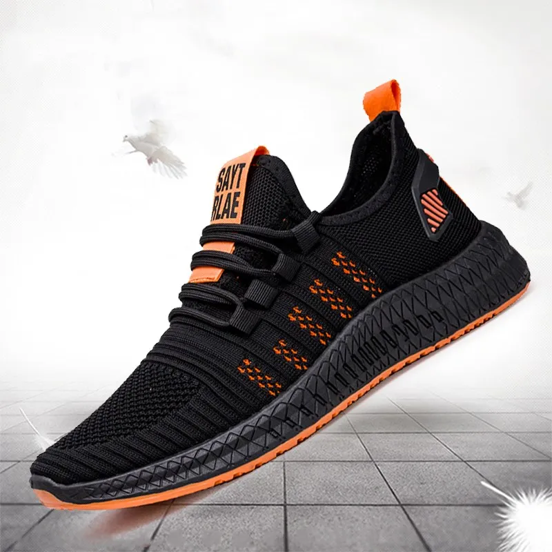 Shoes Foe Men Sneakers Light Mesh Casual Shoes Breathable Male Footwear Outdoor Fashion and Leisure Lace Up Walking Shoe