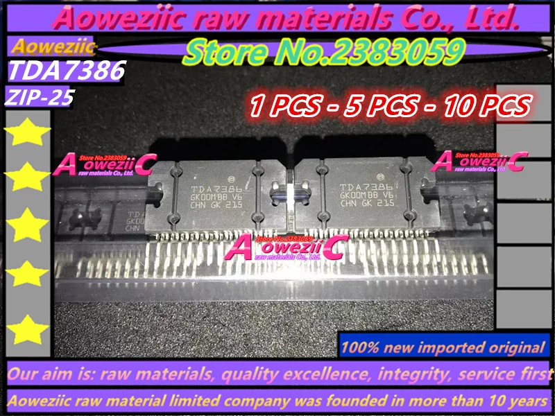 Aoweziic  2018+ 100% new imported original  TDA7384  TDA7388  TDA7385  TDA7386  ZIP-25  Automotive audio amplifier chip