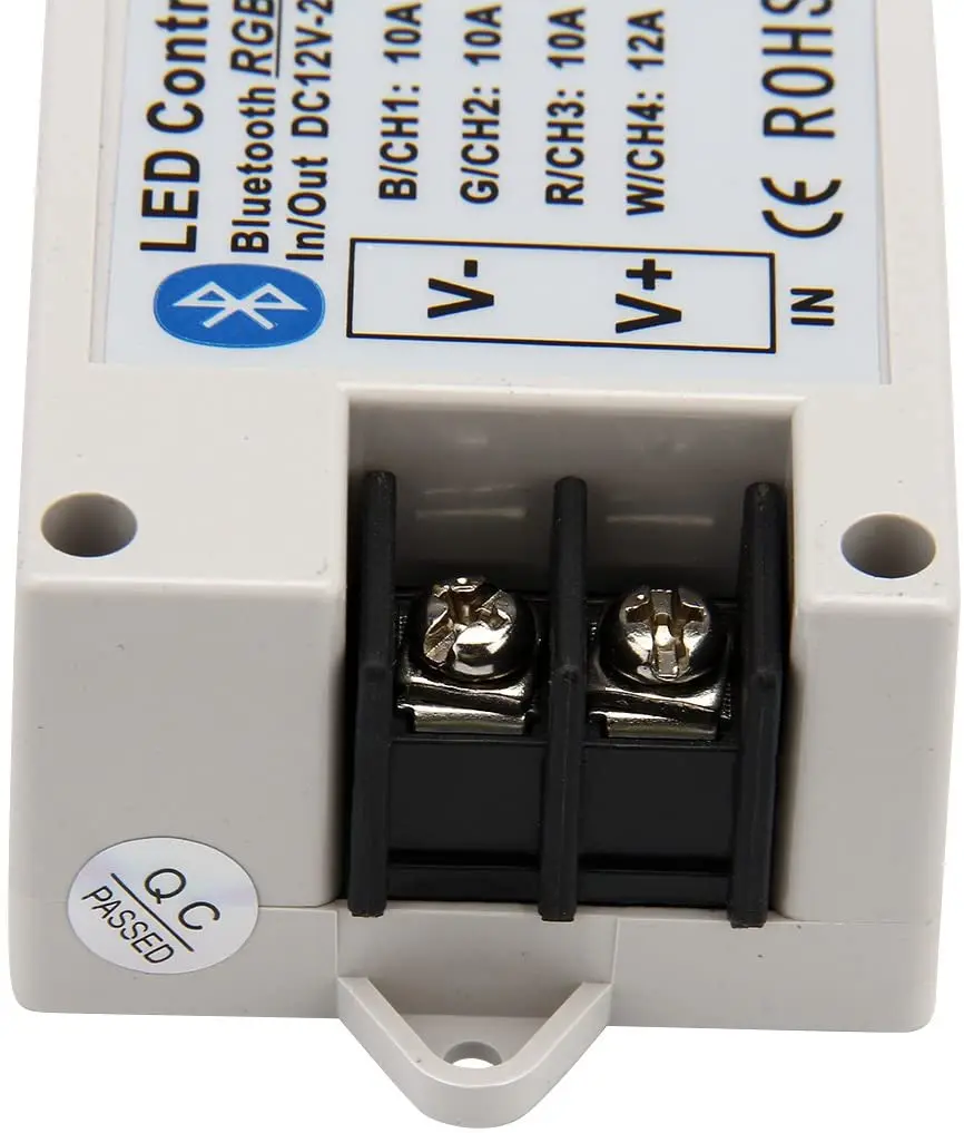 RGB/RGBW LED Strip Light Bluetooth Controller Phone APP Control for 5050 3528 RGB LED Strip Lights DC12-24V With 24Key IR Remote