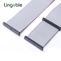 Lingable  Hard Drive Cable mini IDE 44 Pin Female to Dual Female Extension Data Flat Ribbon HDD Cables Line 20CM for 2.5 inchHDD