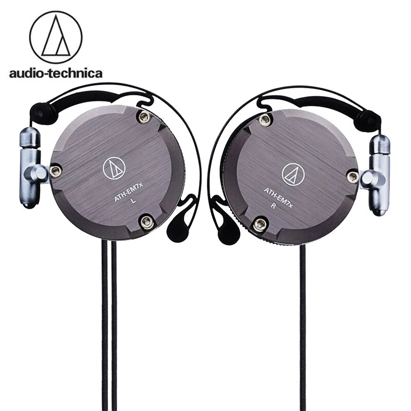 Audio-Technica ATH-EM7X Wired Earphone Sport Ear Hook Earphone Heavy Bass Music Earphone for Samsung android iphone