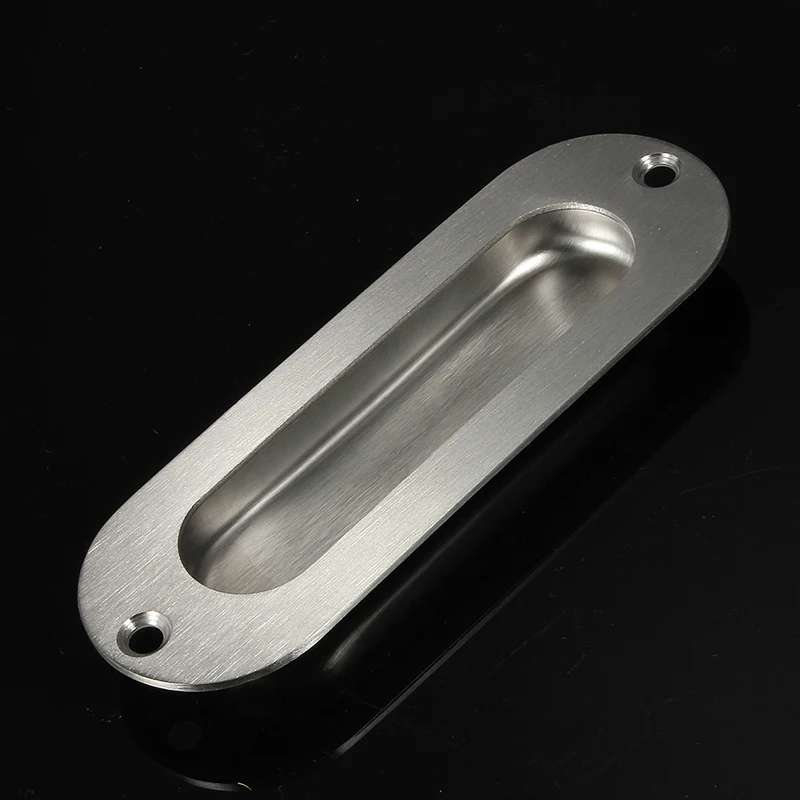 Stainless Steel Door Handle Flush Recessed Pull Circular Oval Rectangular Hardware Drawer Embedded For Home Tools Free Ship