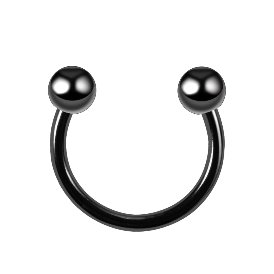 10Pcs/20Pcs/50Pcs G23 Titanium Horseshoe Ring Ear Piercing Nose Rings Helix Piercings Labret Septum Piercings CBR Body Jewelry
