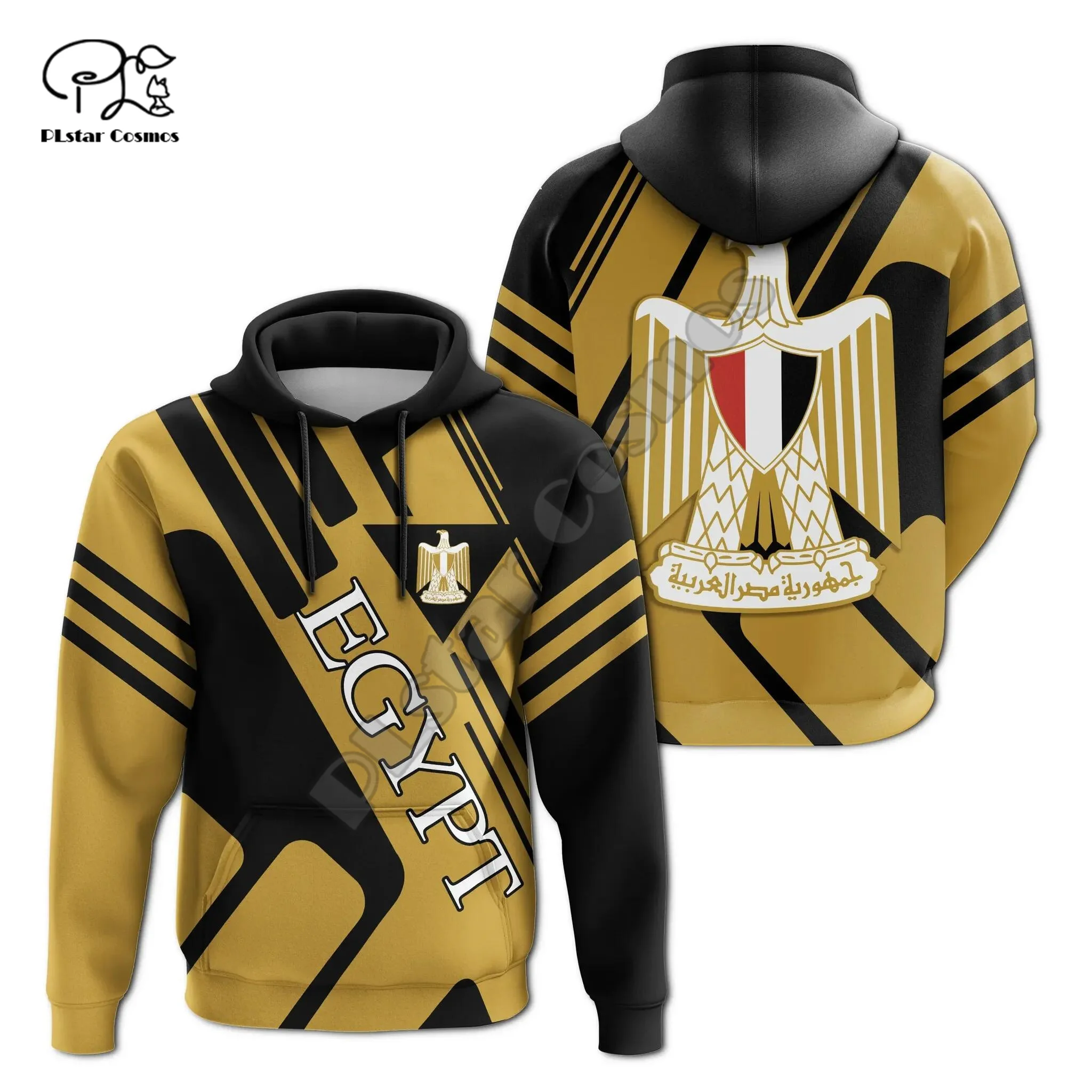 PLstar Cosmos Africa Country Mysterious Ancient Egypt Anubis Tattoo Retro Tracksuit 3DPrint Men/Women Harajuku Funny Hoodies D-6