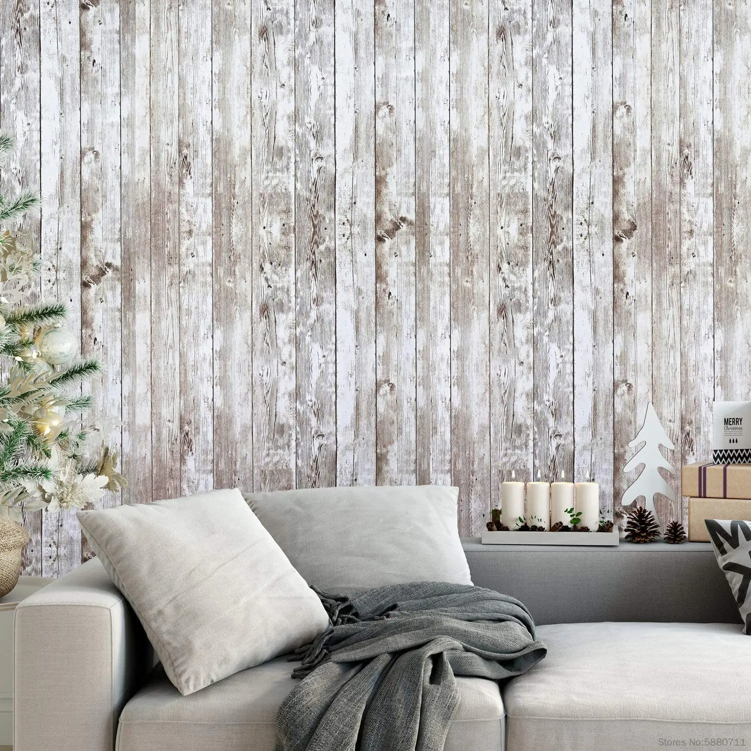 

Self Adhesive Wood Removable Wood Peel and Stick Wallpaper Decor Wall Covering Vintage Wood Panel Interior Film