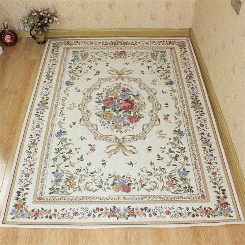 

Europe Pastoral Carpets For Living Room Home Countryside tapis salon Area Rugs Bedroom Decor Study/Dining Table Floor Mat Parlor