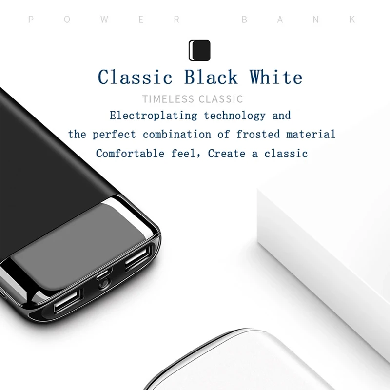 Chargeur de téléphone Portable 10000mAh, Power Bank, grande capacité, voyage en plein air, affichage numérique LCD, éclairage LED, powerbank pour XiaoMi