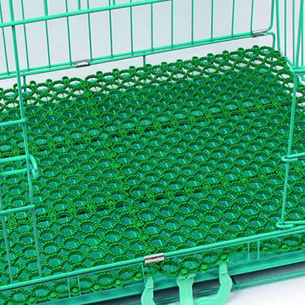 

PVC Plastic Pet Small Animal Hamster Rabbit Skidproof Splicing Foot Pad Cage Floor Mesh Mat Water Leak Pet Cage Pads Accessories