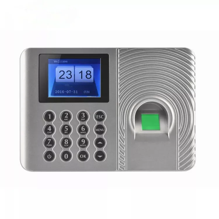 2.4Inch TFT Monitor A9 Time Attendance Machine Password Fingerprint Time Clock