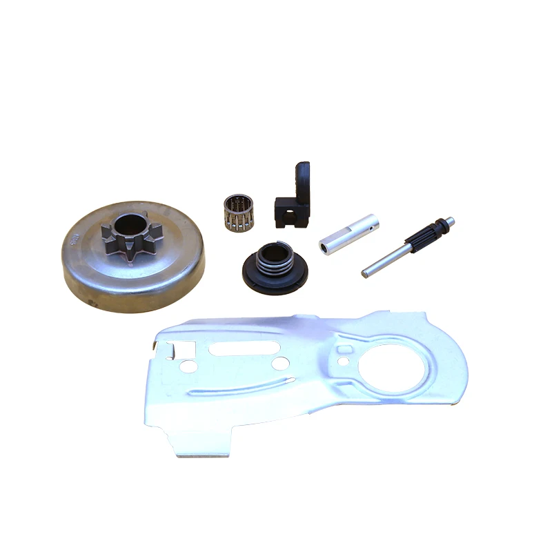 Kit d'engrenage à vis sans fin pour Husqvarna, tambour d'embrayage, pompe à huile, plaque de piston, tronçonneuse à gaz de jardin, pièces de rechange, 325, 340, 345, 503875701 ", 7T
