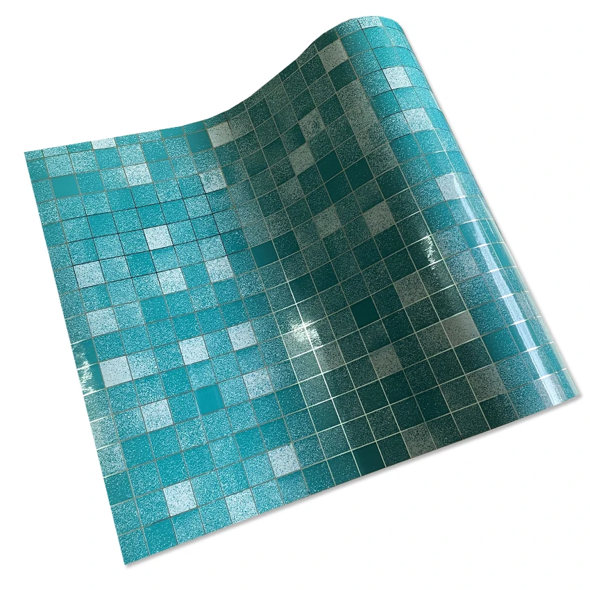 Carta da parati impermeabile per piastrelle bagno pellicola in foglio di alluminio mosaico autoadesivo cucina adesivi murali ad alta temperatura a