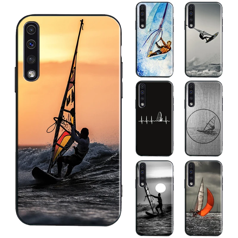 Extreme Sports Windsurf Sailing Case For Samsung A51 A71 A11 A31 A41 A01 A02S A40 A50 A70 A21S A20e A12 A32 A52 A72 Cover