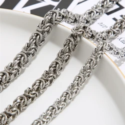 6/7/8mm 316L Stainless Steel Chain Necklace For Men Male Party Jewelry