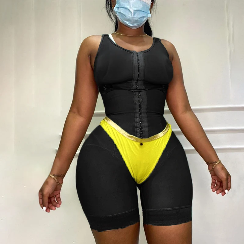 

Tummy Control Fajas Post surgery Colombian Girdles Hook And Eye Front Closure Women Shapewear Post Liposuction Sexy Lingerie