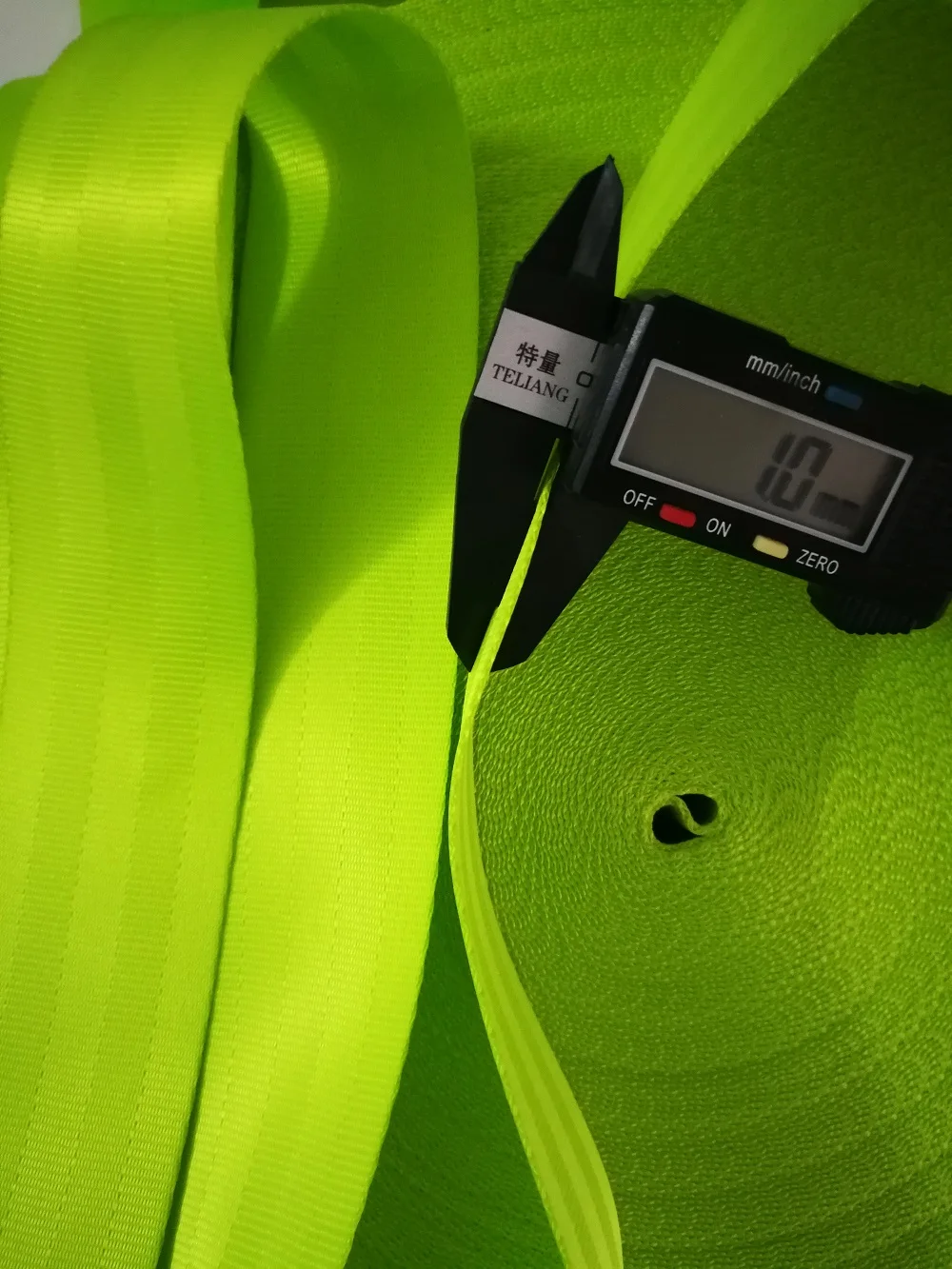 Fluorescent green Car Seat Belt Webbing 3-30Meters Universal Car Personalized Modification Seat Belt Webbing Car Accessories