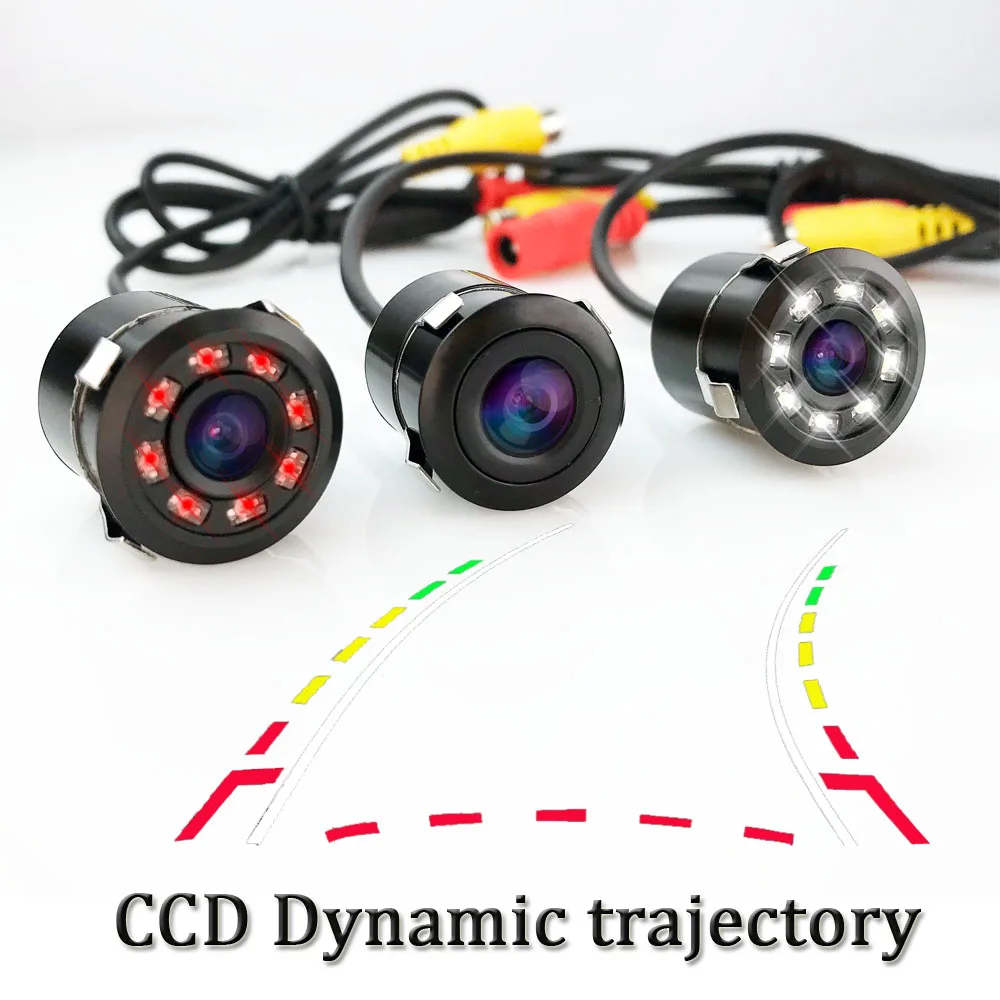 

Dynamic Trajectory Car Camera Universal Reverse Backup Rear View Trunk Handle HD CCD Night Vision NTSC RCA 18.5mm