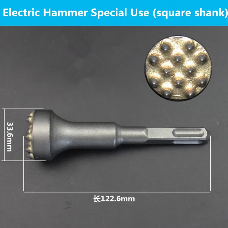 1PC Electric Hammer Demolition Hammer Drill Bit 12 Point One-piece Square Shank/Hexagonal Shank For Clink Coarsen Treatment