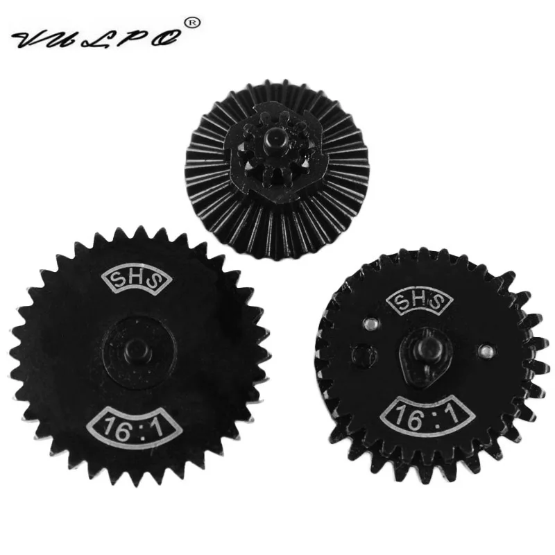 VULPO Steel Cutting 16:1 High Speed Gear Set For Airsoft AEG Ver.2/3 Gearbox