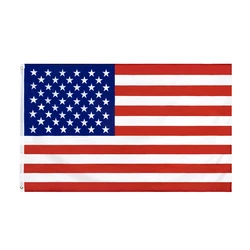 FLAGHUB 60X90 90X150cm Us Flag High Quality Double Sided Printed Polyester American Grommets USA Flag