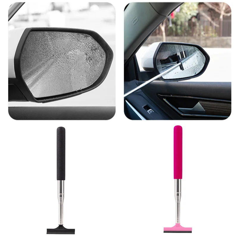 

Portable Retractable Rearview Mirror Wiper Auto Glass Cleaning Tool Car Interior Water Wiping Tool