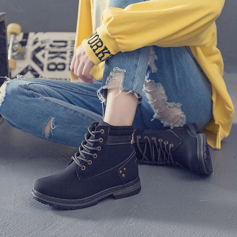 Women Boots Ankle Boots Autumn Winter Shoes Woman High Quality Motorcycle Short Boot Ladies Booties Botas Mujer WSH4221