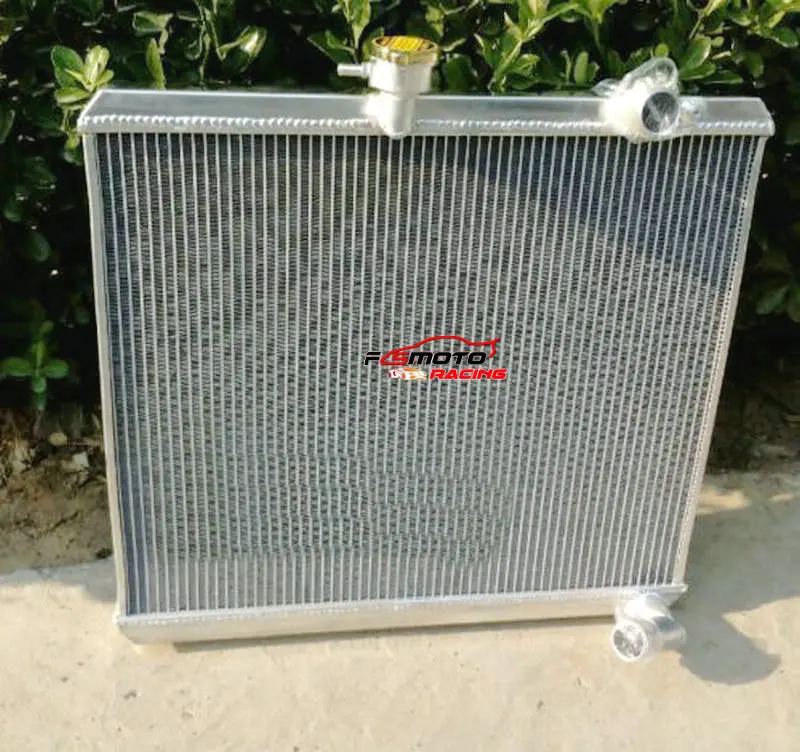 Radiator + Shroud + Fan For Jaguar S2 E-TYPE 4.2L Aluminum MT Manual 1968 1969 1970 68 69 70