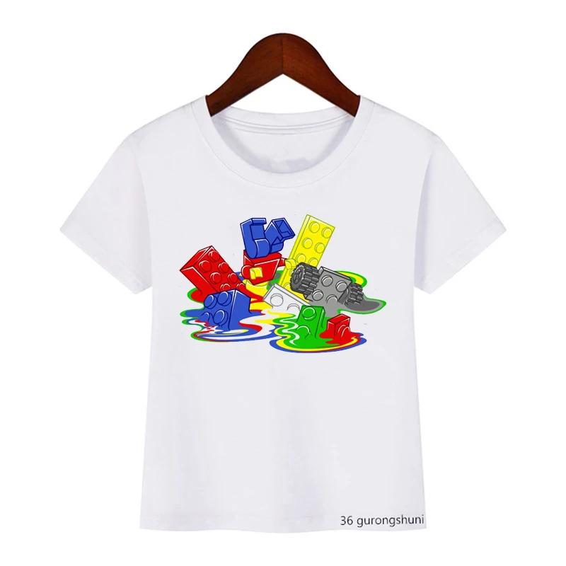 Póló számára boys/girls Mulatságos Ereszkedő Gyermek- Tetőcserép Vonalas nyomtatás children's tshirt aranyos gyerekeknek ruhák Födémgerenda fiúknak lányok Öltözet T-idom