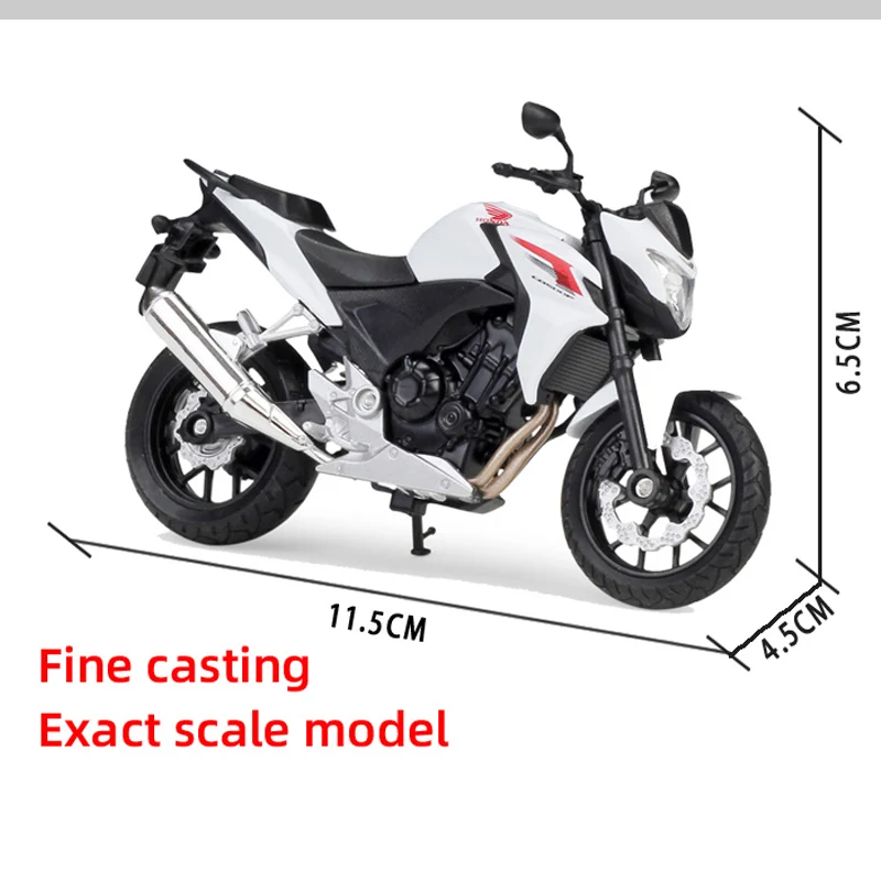 Welly 1:18 CB500F Alloy Diecast Sport Motorcycle Model Workable Shork-Absorber Toy For Children Gifts Toy Collecti