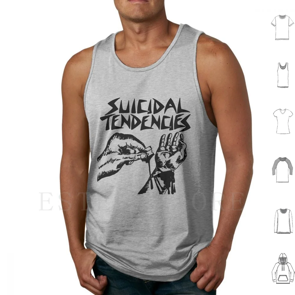 Black Blood Hand Suicidal Band Tendencies Fight On Tank Tops Vest Suicidal Tendencies Suicidal Tendencies Band Suicidal