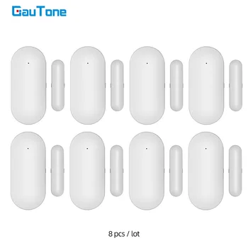 GauTone PB68R Window Door Sensor for 433MHz Home Security Alarm System Detect Door Open/Close