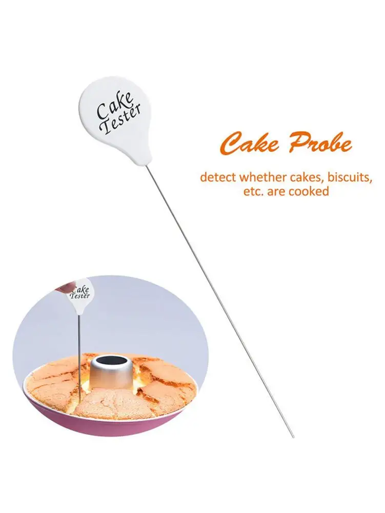 1PC Cake Tester Probe Reusable Stainless Steel Cake Testing Needle Sticks For Bread Biscuit Muffin Pancake Baking Accessories