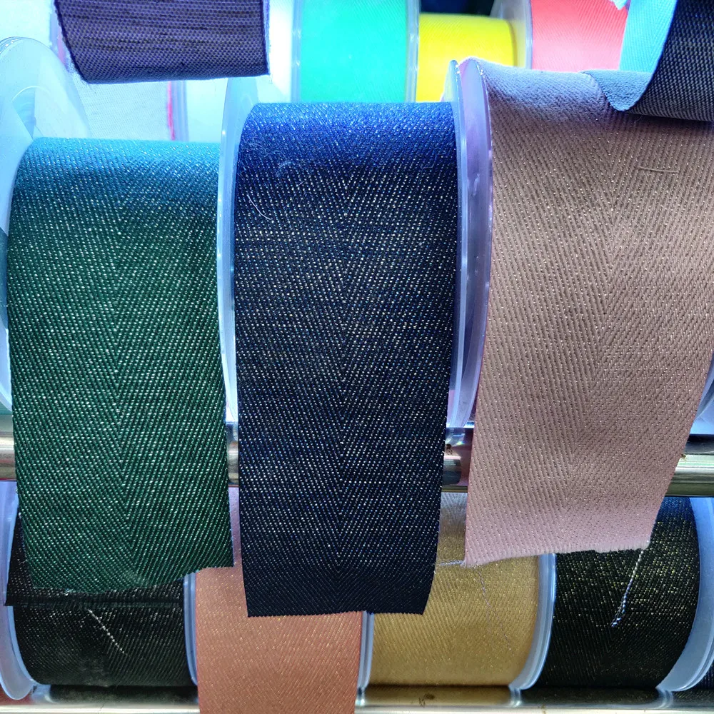 

Polyester Ribbon 6/9/16/19/25/32/38/50mm Width Bias Binding Tape For Diy Bag Craft Gold Lurex Twill Webbing