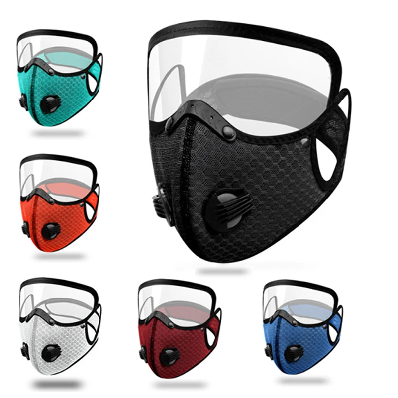 Winter Cycling Anti-Fog Activated Carbon Mask Dustproof Windproof Warm Bicycle Mask Mountain Bike With Air Valve Dust Mask