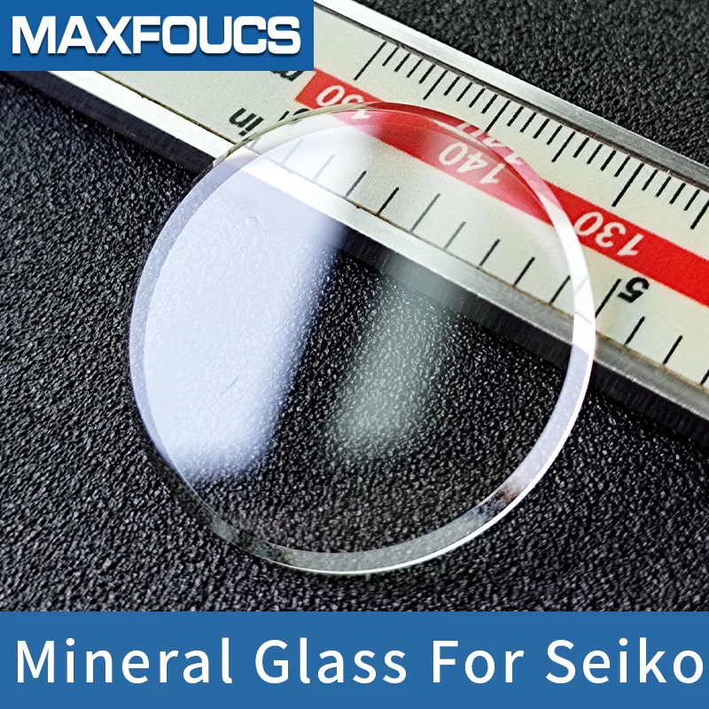 For Seiko Flat Mineral Glass 30x2.0mm 31x1.8mm With Chamfer Crystal Watch Glass Watch Part Replacement Parts White