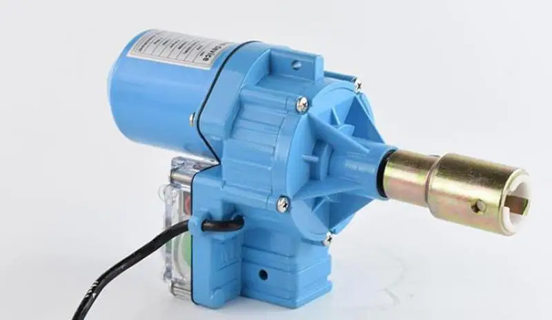100W Điện Cuộn Lên Xe Máy Bộ Phim Nhựa Nhà Kính Cuộn Lên Xe Máy Điện Gió Máy Film Màn Thông Thoáng Dc24V