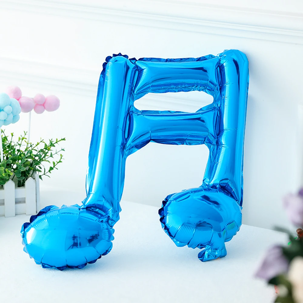 2Pcs/Pair Mix Musical Notes Balloons Quaver Shaped Balloons Birthday Party Decorations Music Theme Supplies Gifts Wedding Decors