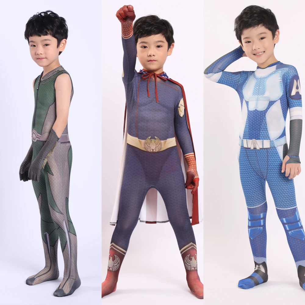 Năm 2019 Các Bé Trai Trang Phục Hóa Trang Người Lớn Trẻ Em Zentai Bodysuit Anh Hùng Áo Liền Quần Đùi Cosplay Hóa Trang Halloween Trẻ Em Gái Trang Phục Hóa Trang