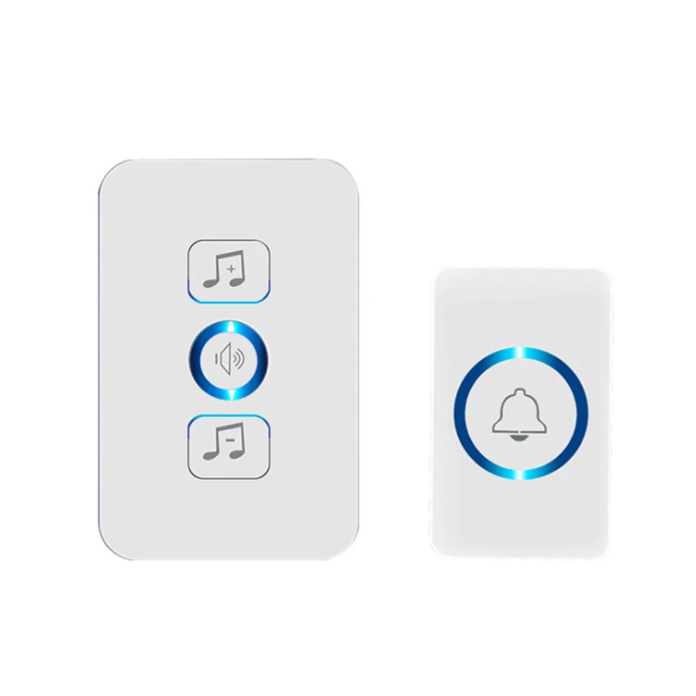 

Wireless Waterproof Doorbell 1 Button 1 Receiver 200m Remote Control Smart Home