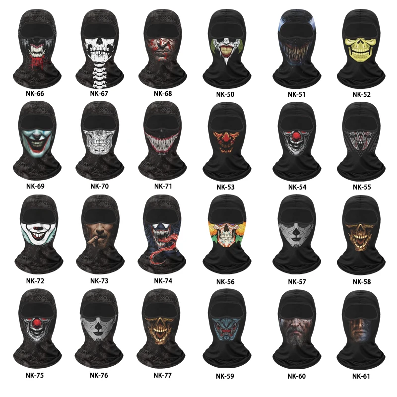 Protezione solare esterna Passamontagna traspirante Maschera a pieno facciale Militare Wargame Casco Fodera Cap Ciclismo Maschera da bicicletta Airsoft Sciarpa Cap