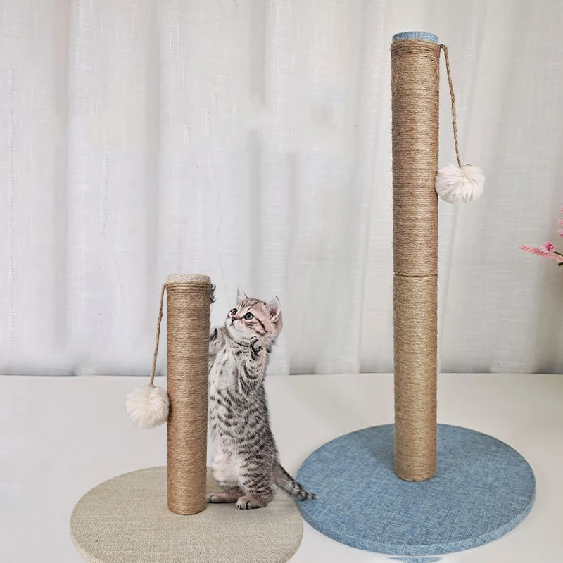 Imagem -04 - Sisal Cat Scratching Post para Gatinho Poste de Escalada Jumping Tower Toy com Bola Cat Scraper Pet Furniture Acessórios