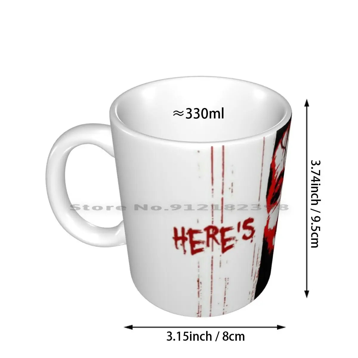 Here's Johnny Ceramic Mugs Coffee Cups Milk Tea Mug Jack Nicholson Horror Halloween Stephen King Jack Torrance Movie Film Ideas