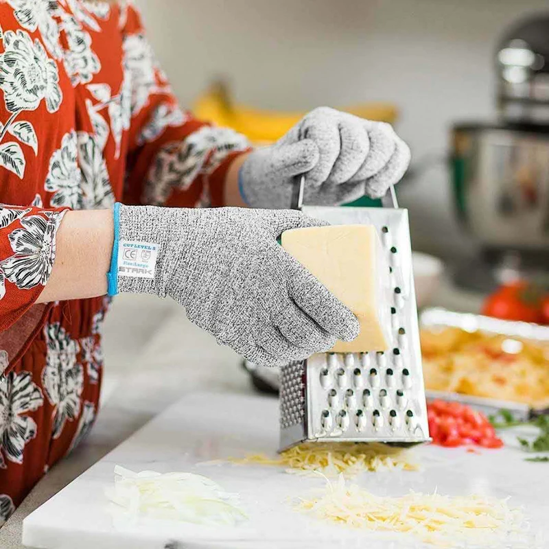 Găng Tay Handschoenen Guantes Trabajo Werkhandschoenen Guantes Anticorte Làm Việc Nam Chống Sợi HPPE Cắt Nhà Bếp An Toàn Công Việc Găng Tay