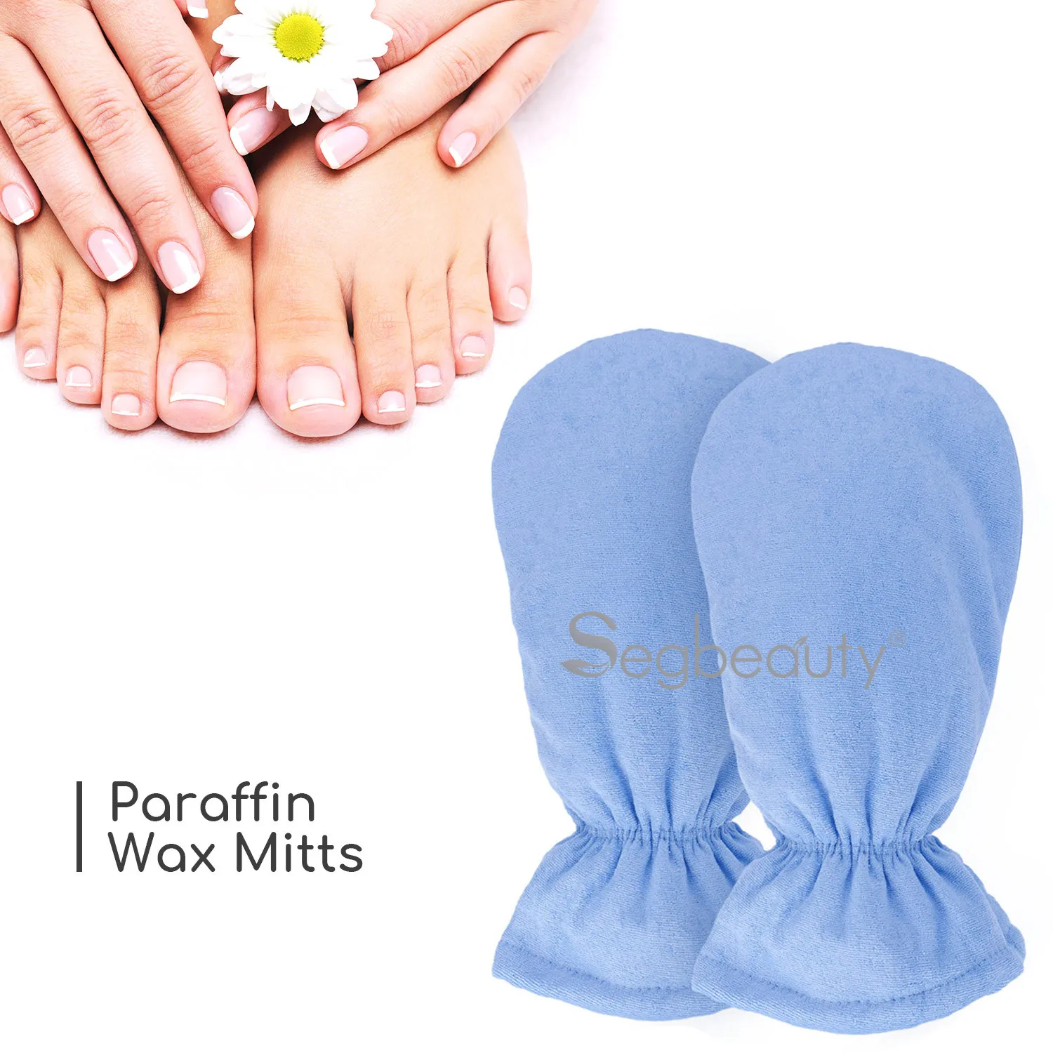 Segbeauty Paraffin Wax Mitts SPA Heated Hand Mittens Hot Wax Skin Care Heat Wax Mitten Therapy Paraffin Thermal Treatment