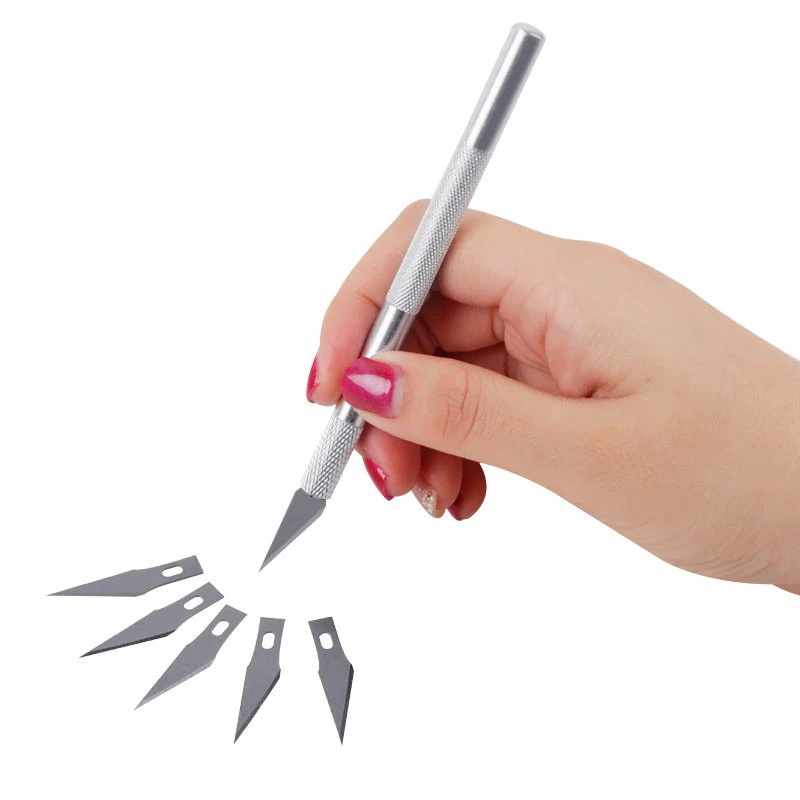 

1 Set Fruit Sculpting Gum Paste Carving Baking Pastry Tools For Cakes 6pcs Blades Knife Cake Decorating Tools