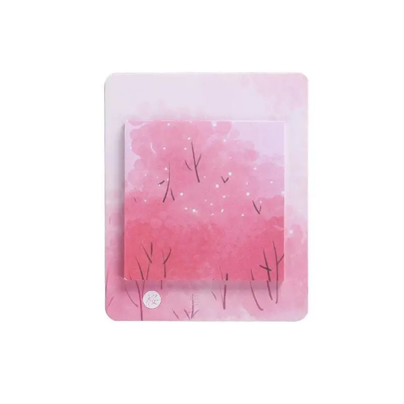 체리 패턴 스티커 메모, 로맨틱