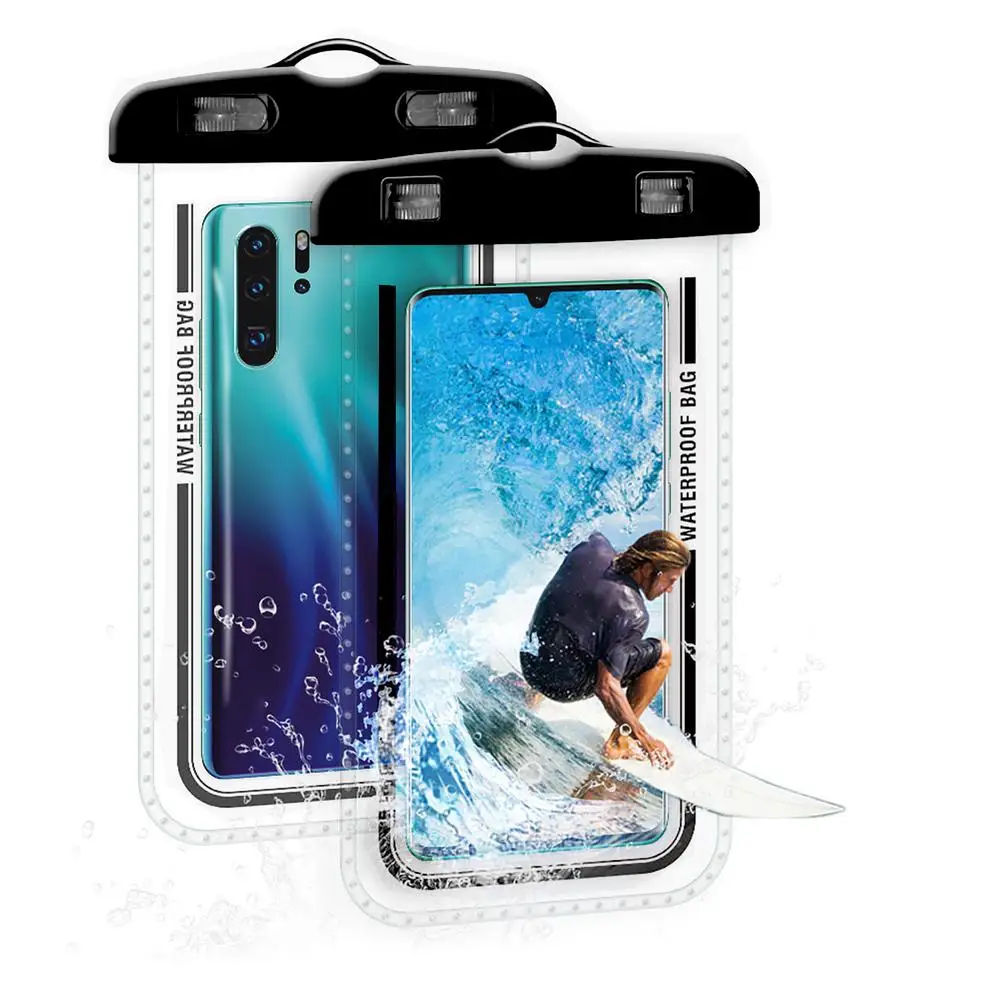 Waterproof Phone Pouch Drift Diving Swimming Bag Underwater Dry Bag Case  For Phone less than 7in' Water Sport Beach Pool Skiing