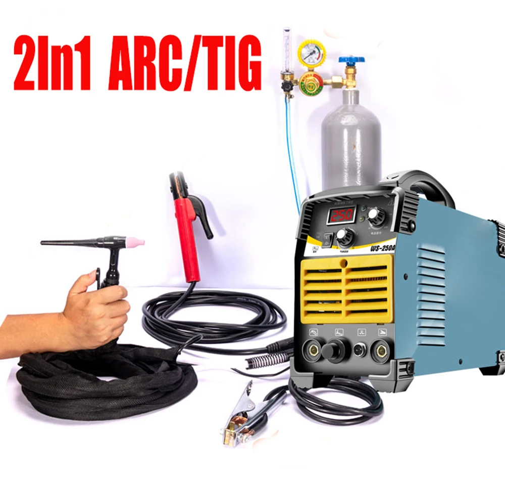 Arc Welder Inverter Welding Machine Tig Dc Inverter Mma Welding Machine Tig Welding New Portable Machine Argon Welder WS-250